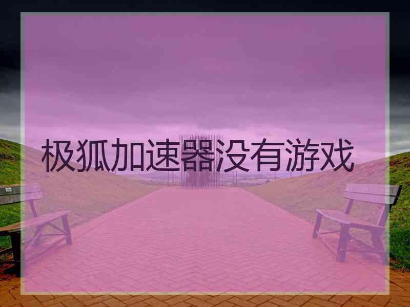 极狐加速器没有游戏