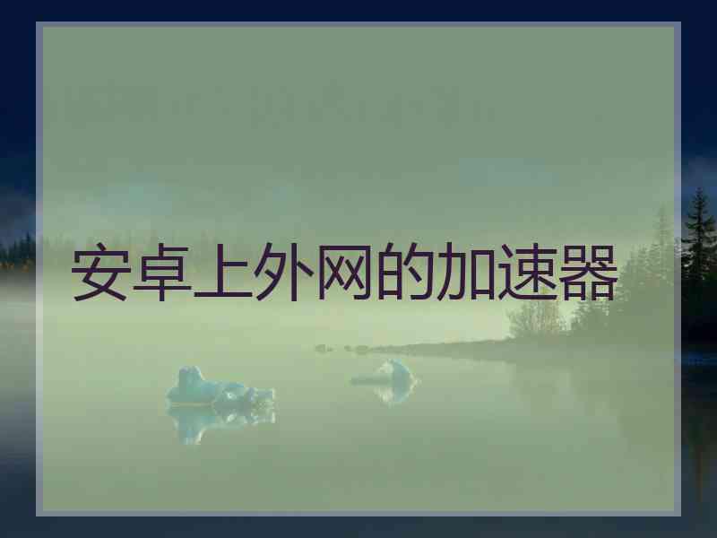 安卓上外网的加速器