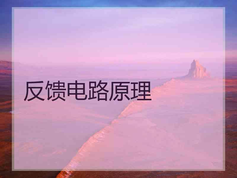 反馈电路原理