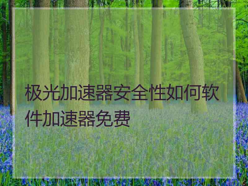 极光加速器安全性如何软件加速器免费