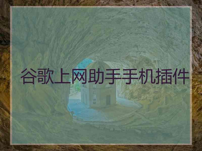 谷歌上网助手手机插件