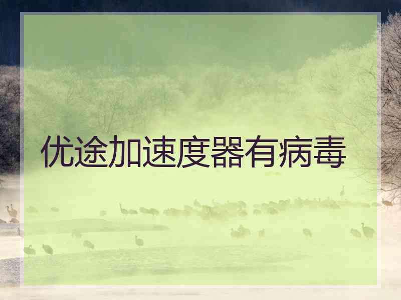 优途加速度器有病毒