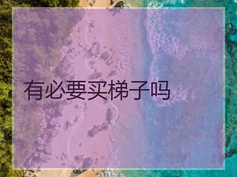 有必要买梯子吗