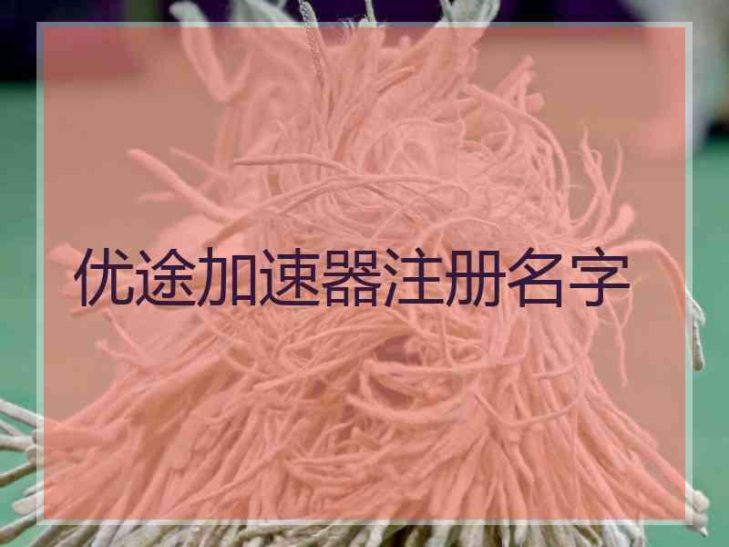 优途加速器注册名字