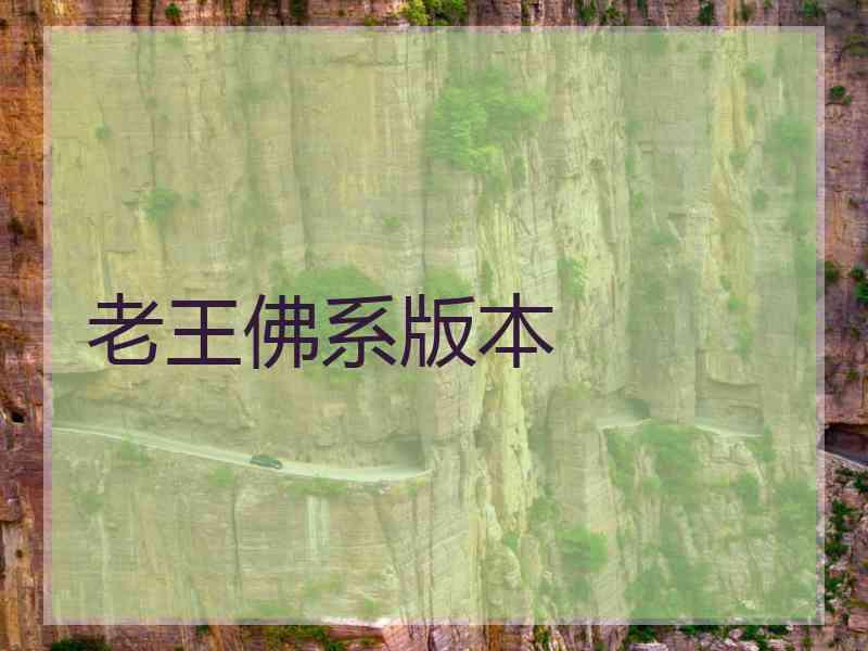 老王佛系版本