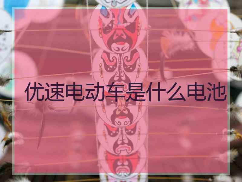 优速电动车是什么电池