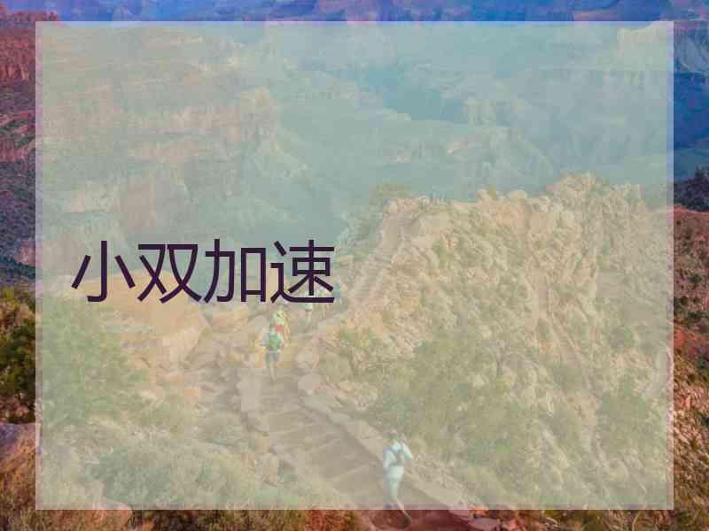 小双加速