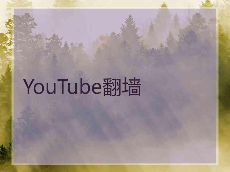 YouTube翻墙