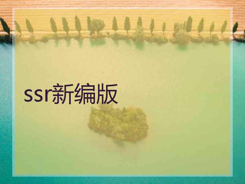 ssr新编版