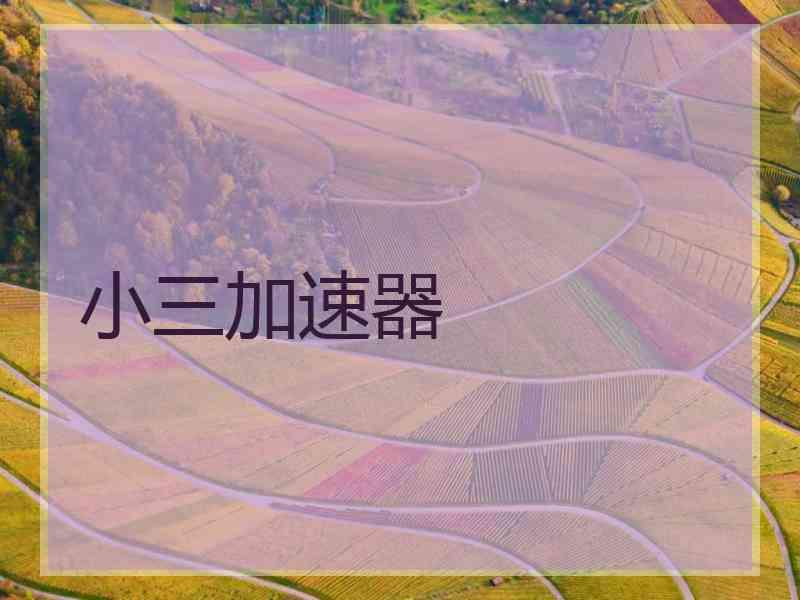 小三加速器