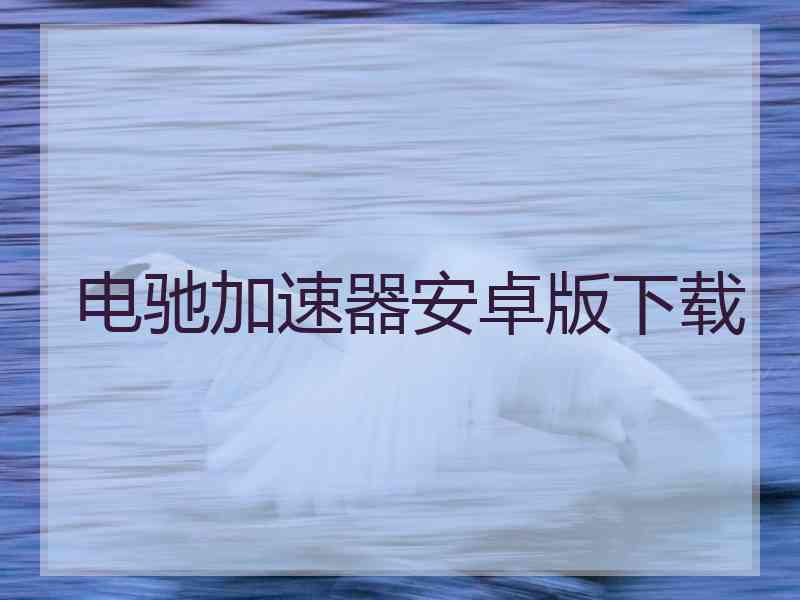 电驰加速器安卓版下载
