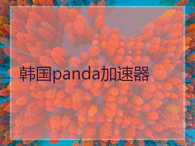 韩国panda加速器