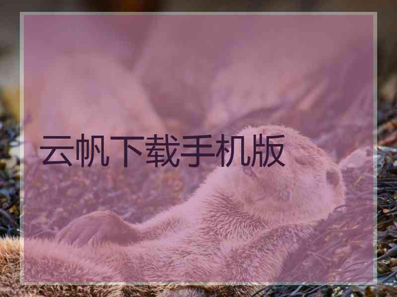 云帆下载手机版