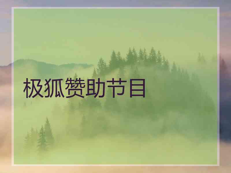 极狐赞助节目