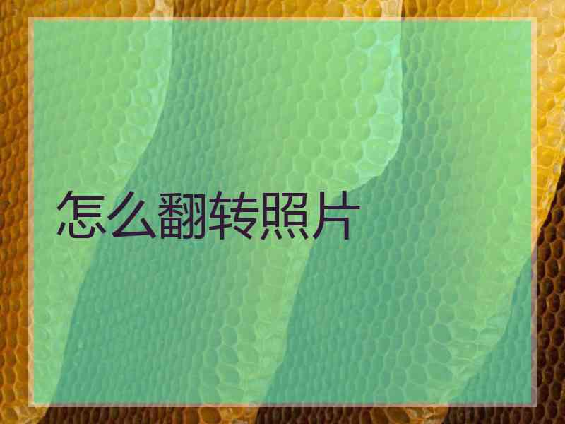 怎么翻转照片