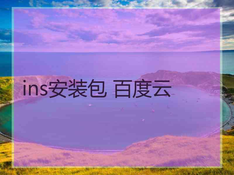 ins安装包 百度云