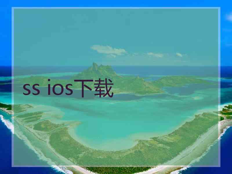 ss ios下载