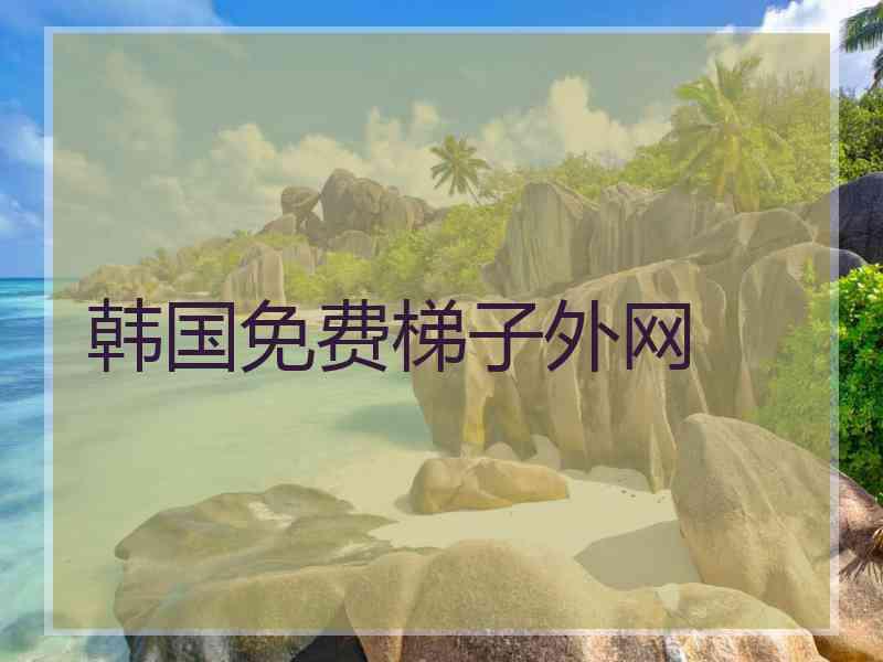 韩国免费梯子外网