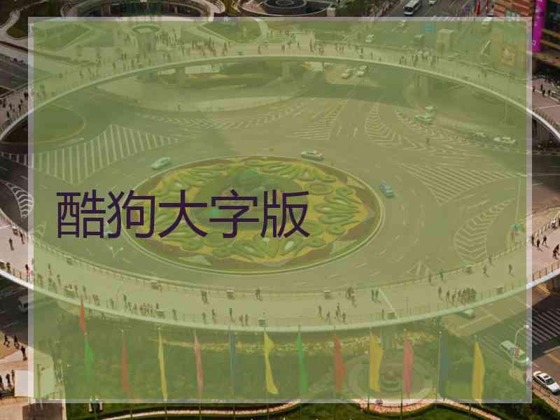 酷狗大字版