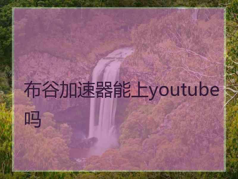 布谷加速器能上youtube吗