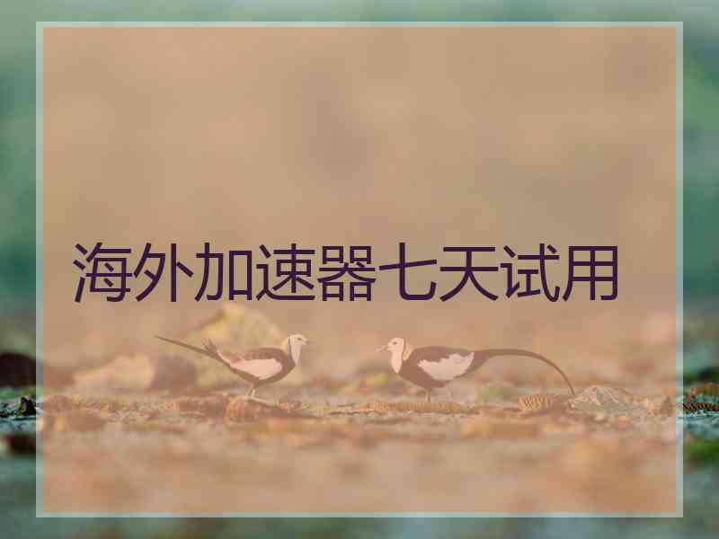 海外加速器七天试用