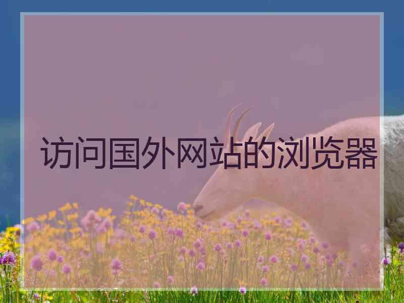 访问国外网站的浏览器