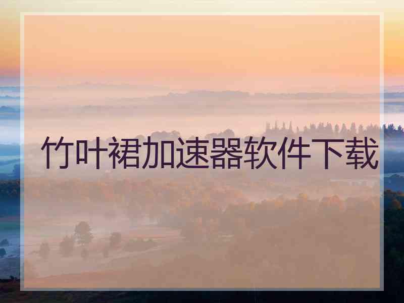 竹叶裙加速器软件下载
