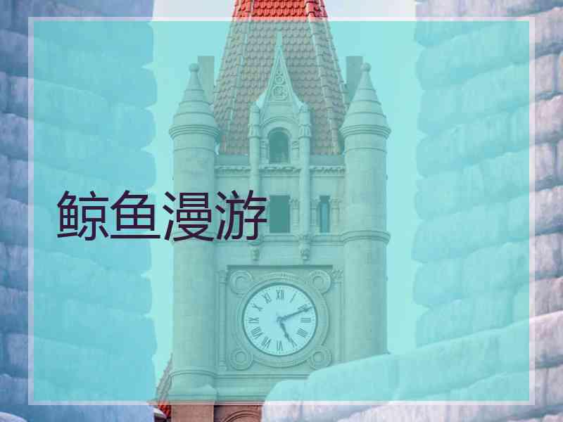 鲸鱼漫游