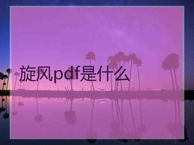 旋风pdf是什么