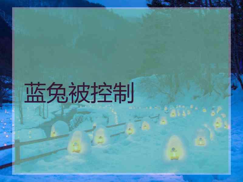 蓝兔被控制