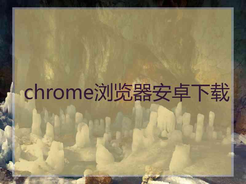 chrome浏览器安卓下载