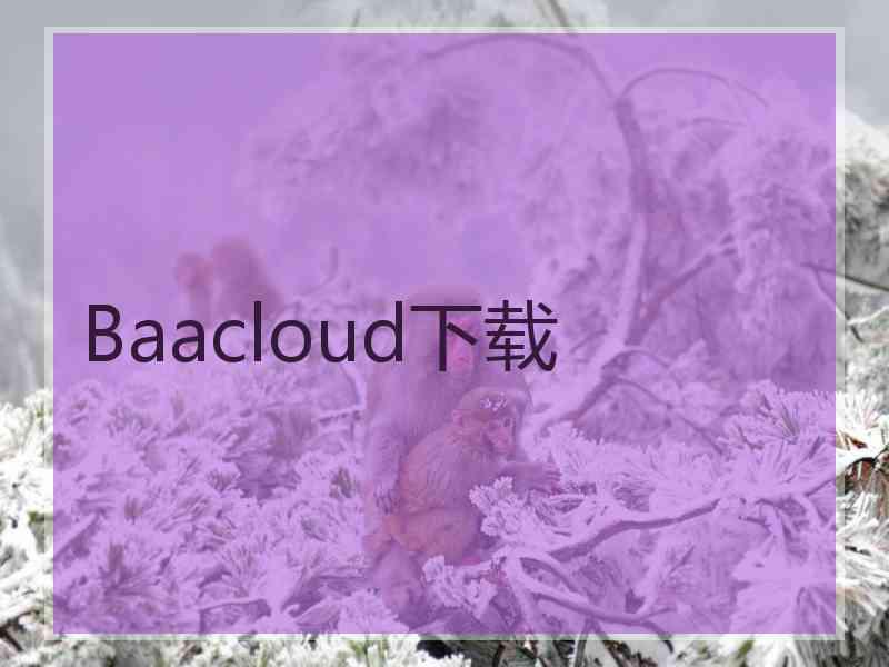 Baacloud下载