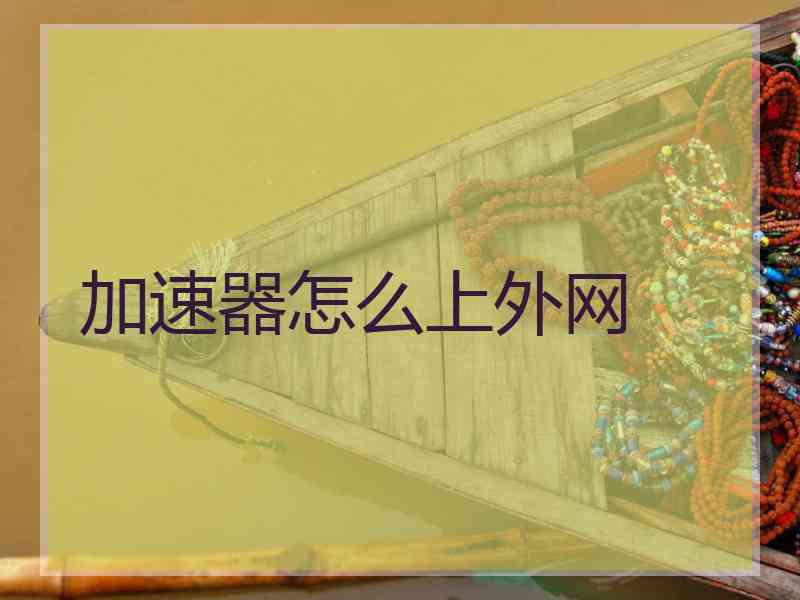 加速器怎么上外网