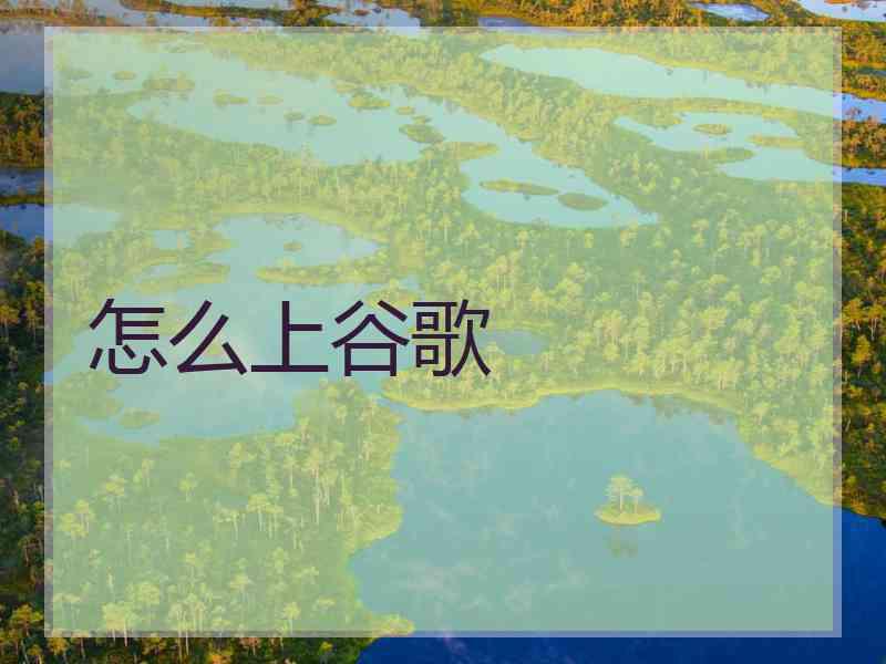 怎么上谷歌