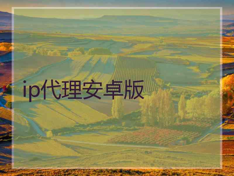 ip代理安卓版