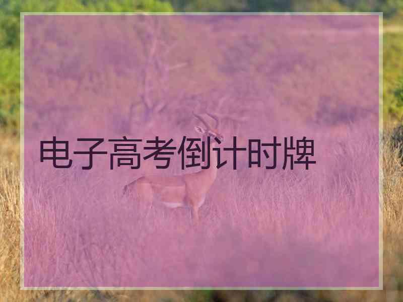 电子高考倒计时牌