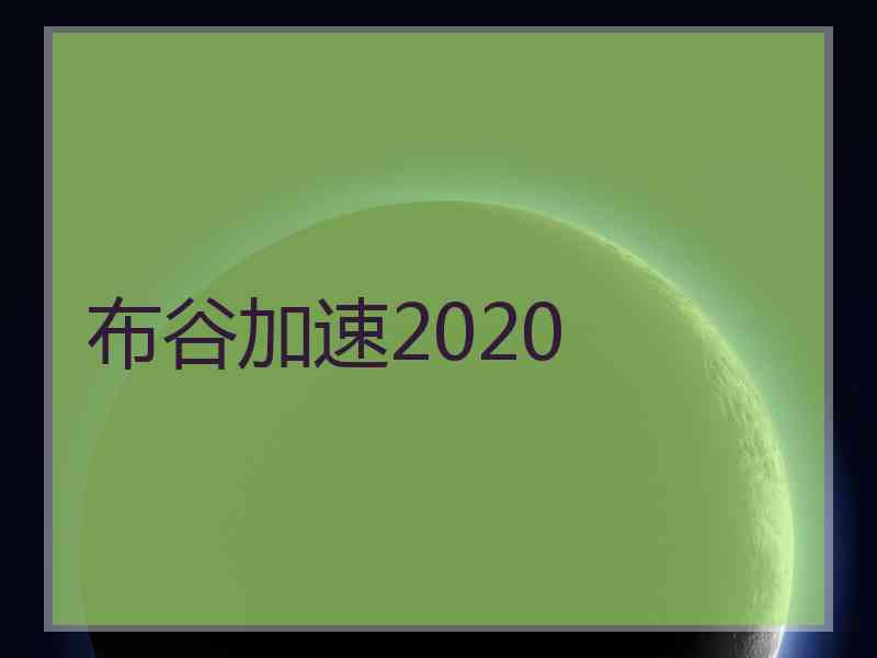 布谷加速2020