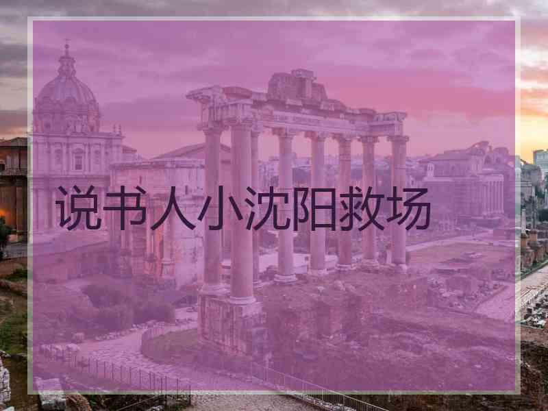 说书人小沈阳救场