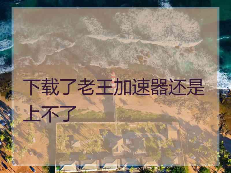 下载了老王加速器还是上不了
