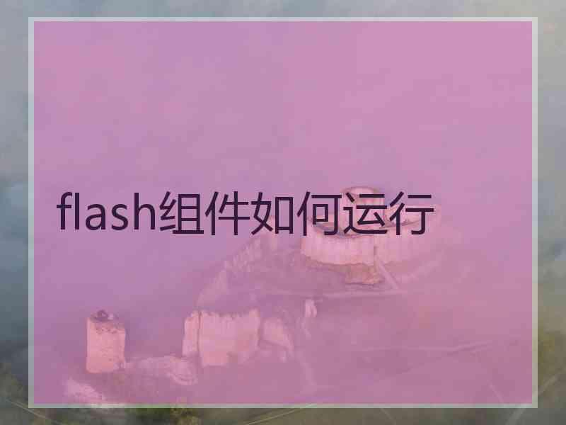flash组件如何运行