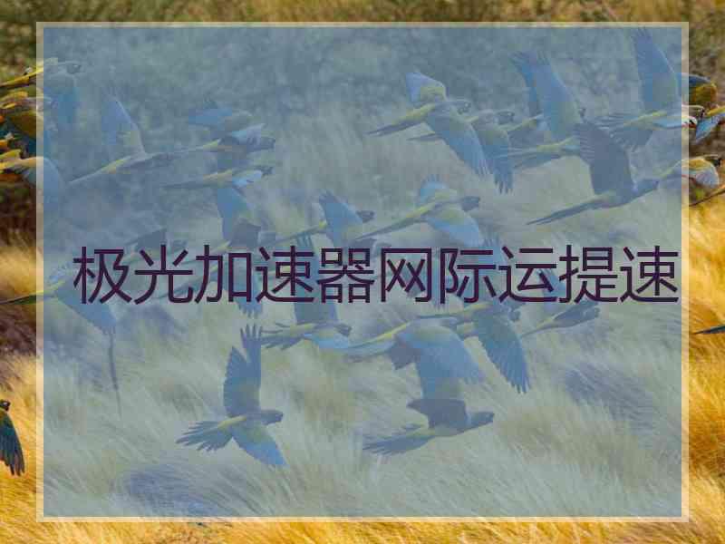 极光加速器网际运提速