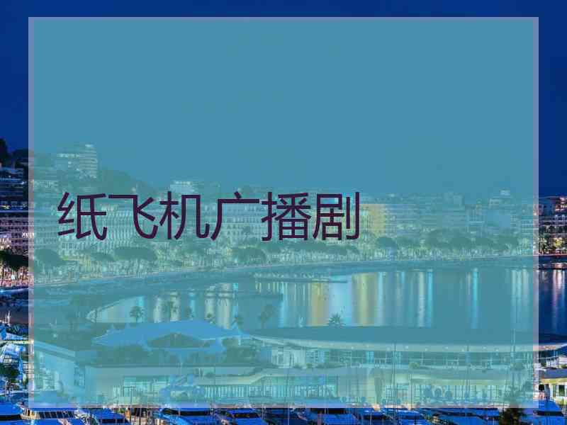 纸飞机广播剧
