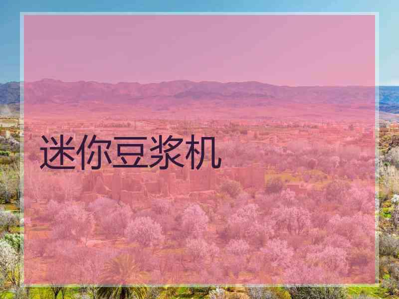 迷你豆浆机