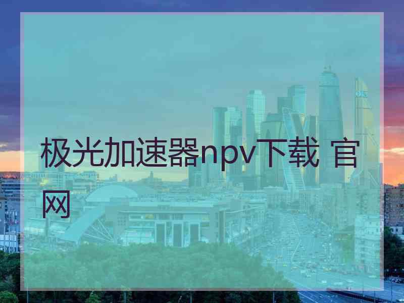 极光加速器npv下载 官网