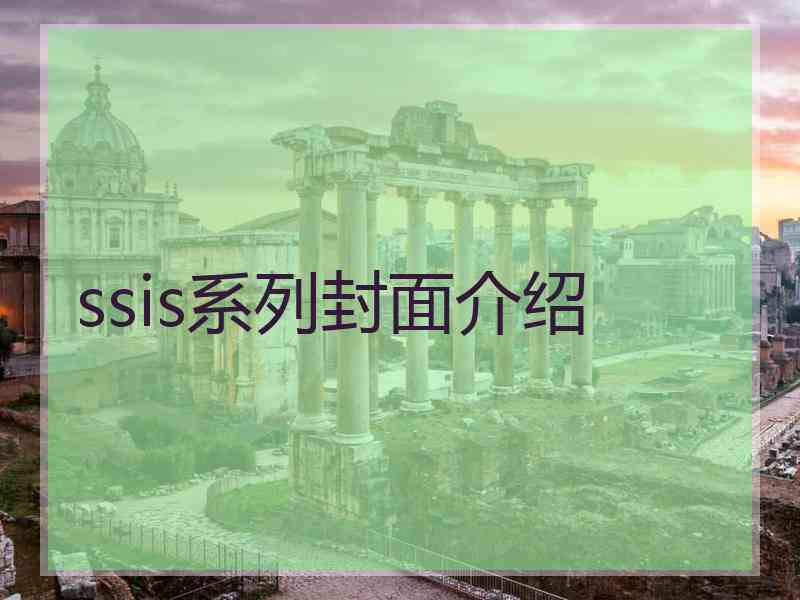ssis系列封面介绍