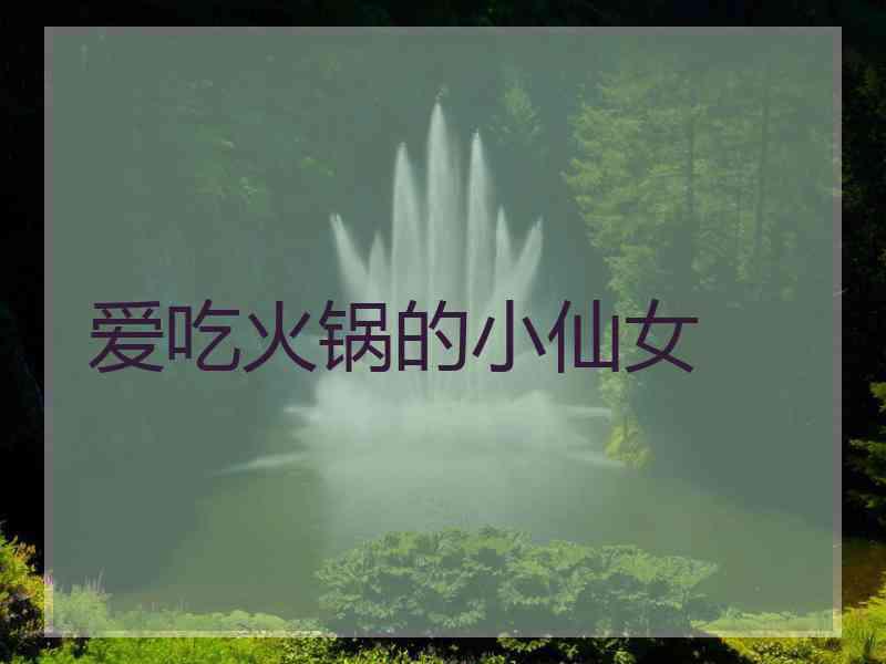 爱吃火锅的小仙女