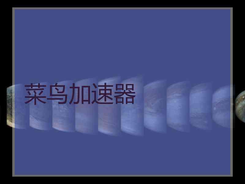 菜鸟加速器