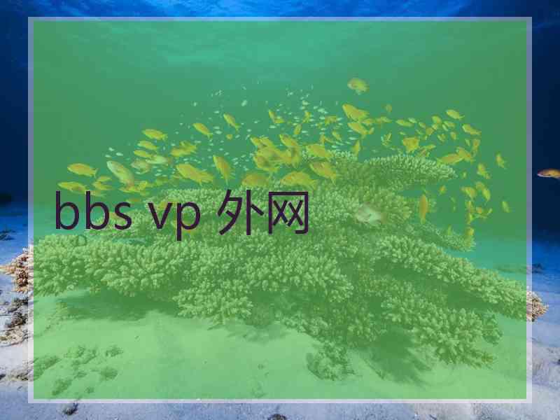 bbs vp 外网