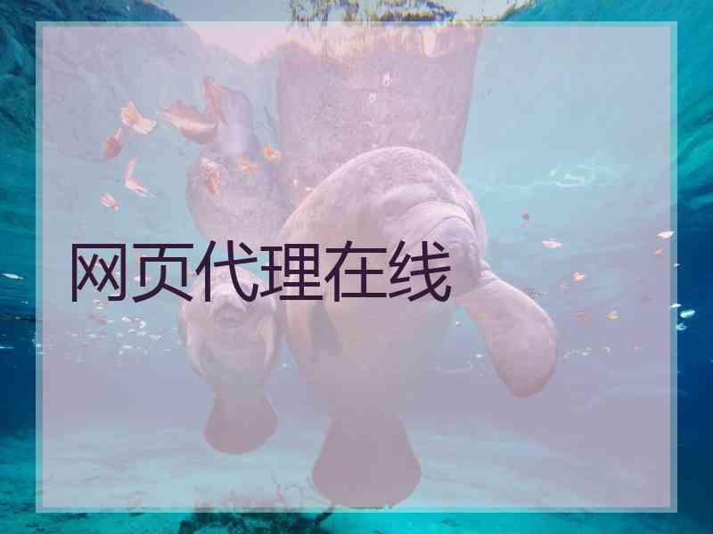 网页代理在线
