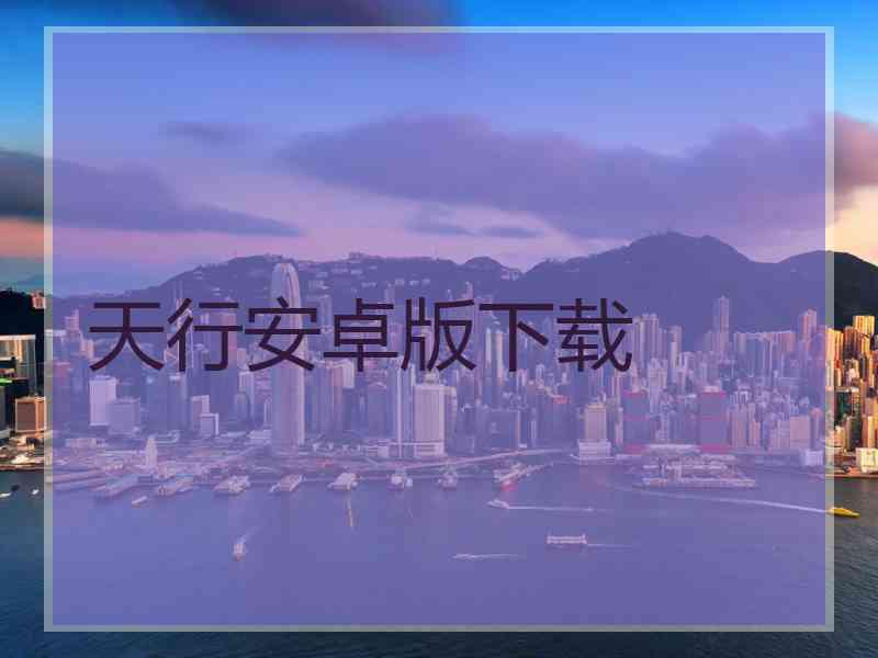 天行安卓版下载